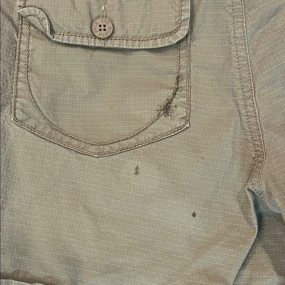 The North Face Green Cargo Shorts Outdoor Essential - Picture 4 of 4